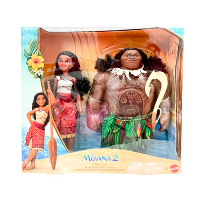 Muñeca Moana y Maui 2PK Voyager Set