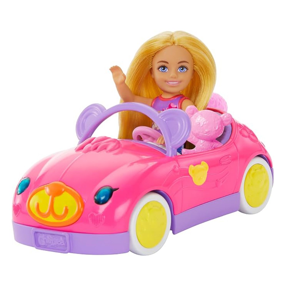 Barbie Chelsea con coche de paseo Teddy
