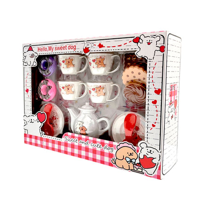 Set My Sweet Dog con tazas y tetera