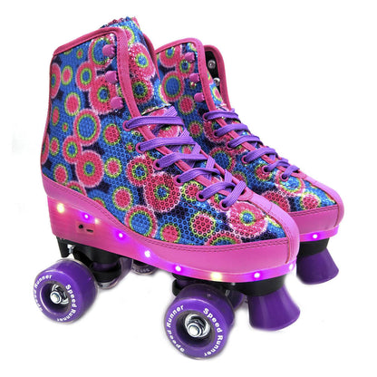 Patines de Cuatro Ruedas con Luces – Talla 38