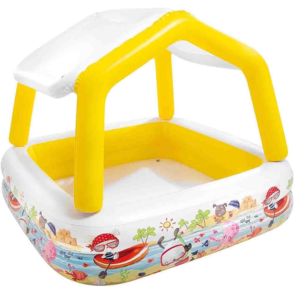 Piscina Infantil con Sombra 62×62×48 cm / INTEX / Surtido