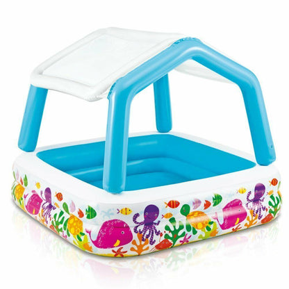 Piscina Infantil con Sombra 62×62×48 cm / INTEX / Surtido