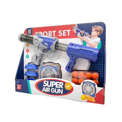 Lanzador De Pelotas C/Accesorios Super Air Gun