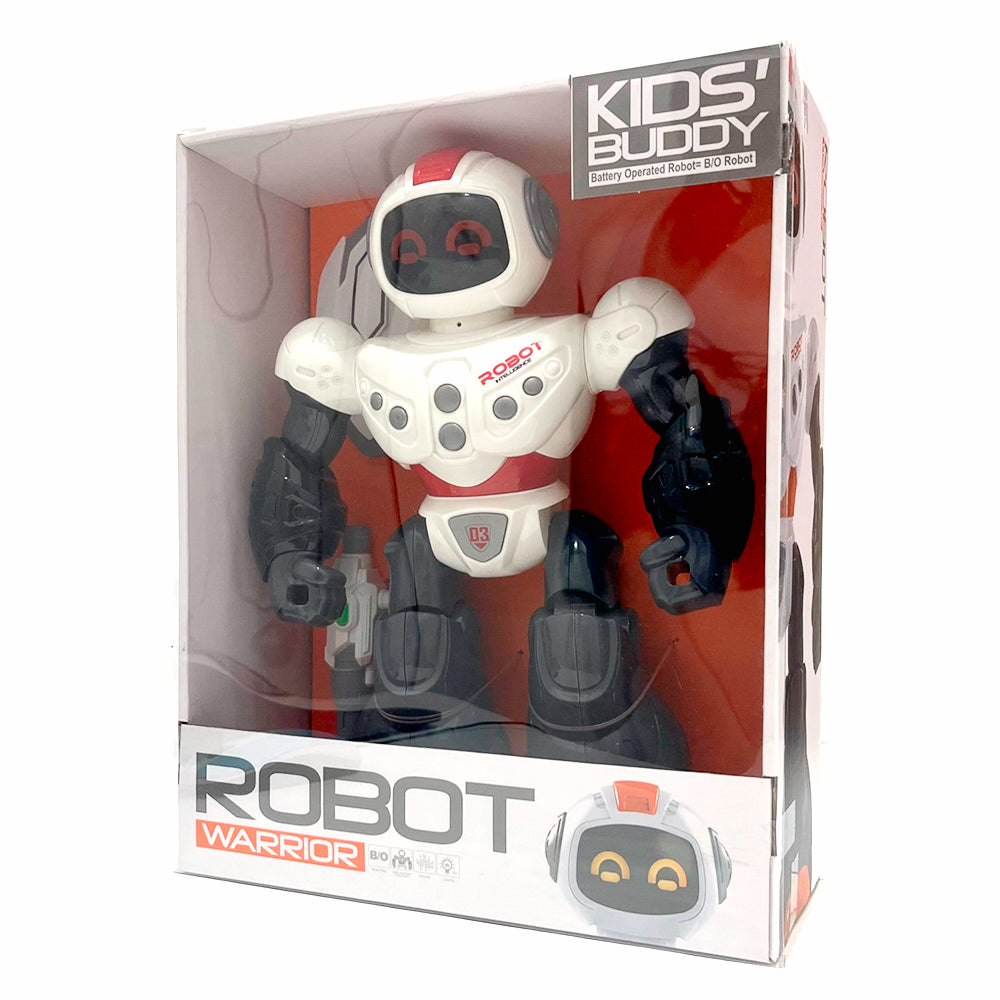 Robot de juguete con escudo y arma