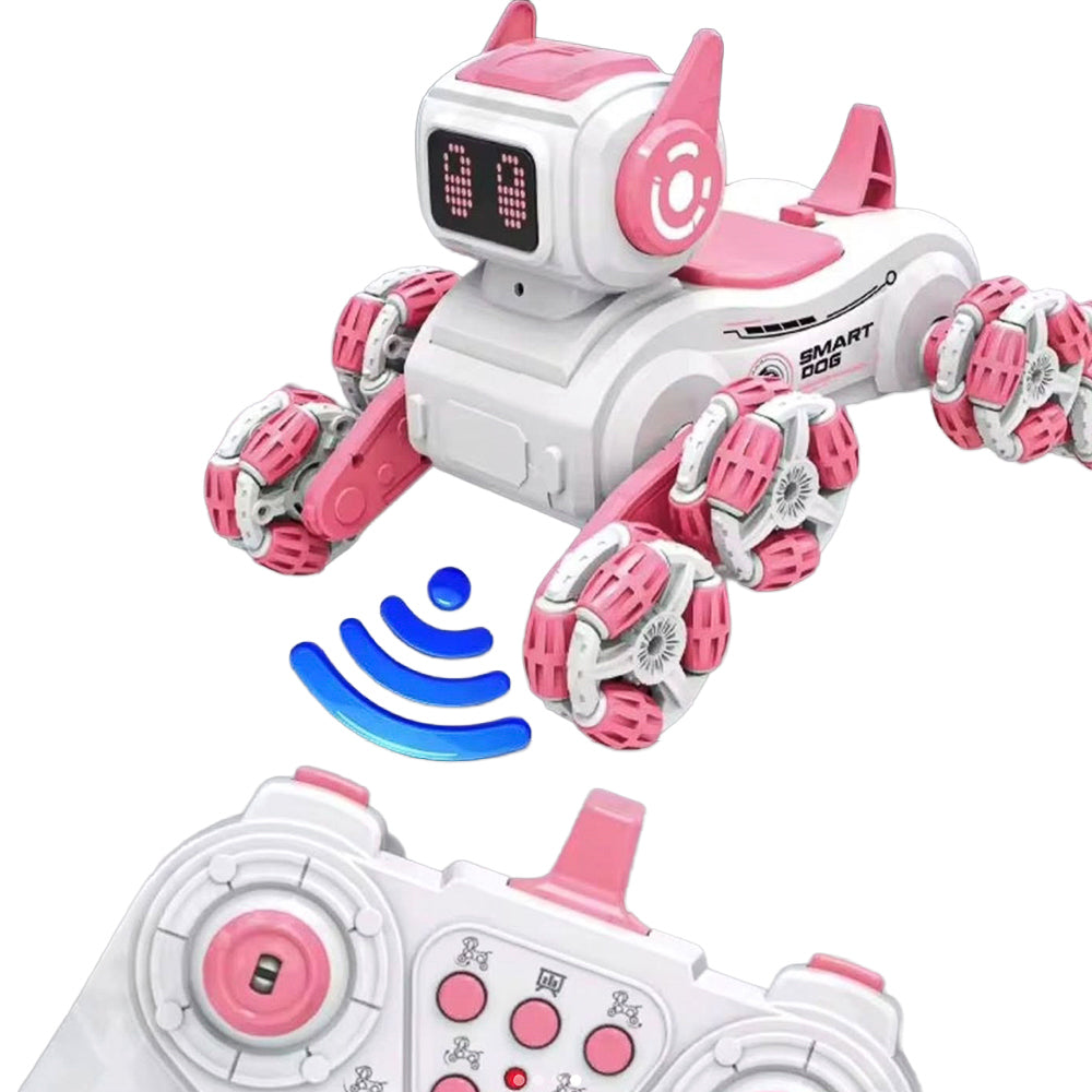 Robot Perro R/C Rosa Control Remoto