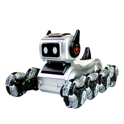 Robot perro con control remoto y 8 ruedas