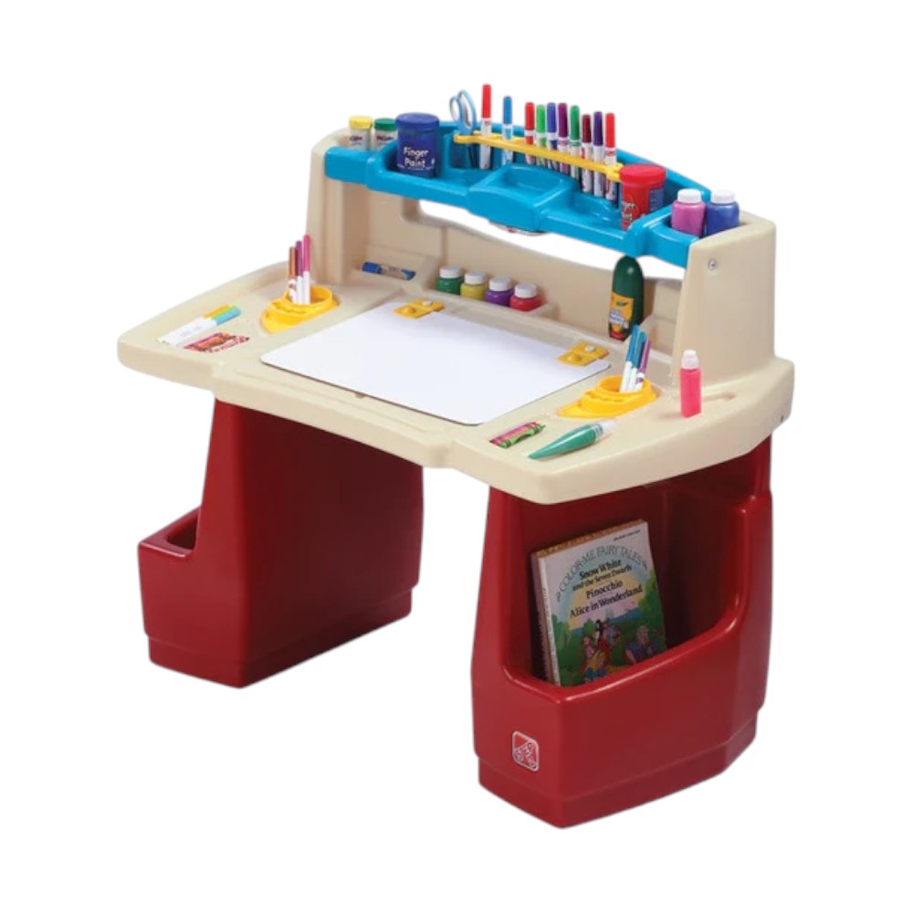 Escritorio de Arte Deluxe con Silla y Almacenamiento / Step 2