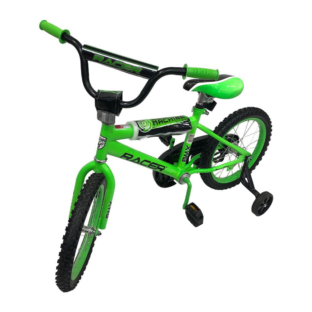 Bicicleta 16" Deluxe Verde/Negro Neon