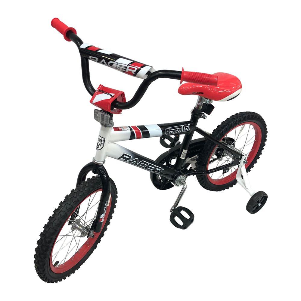 Bicicleta 16" Deluxe Negro/Rojo Neon