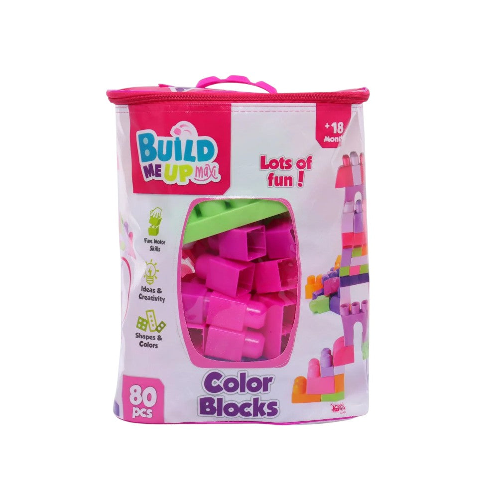 Bloques de 80 Piezas / Build Me Up Maxi / Pink