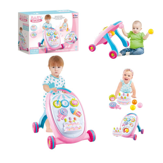 Caminador Multifunción C/Luces Y Sonido Para Bebé Niña