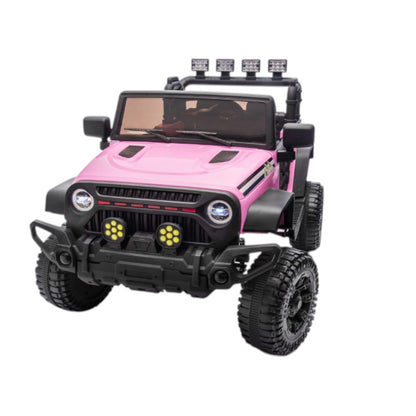 Carro Recargable R/C Rosado Jeep 12V