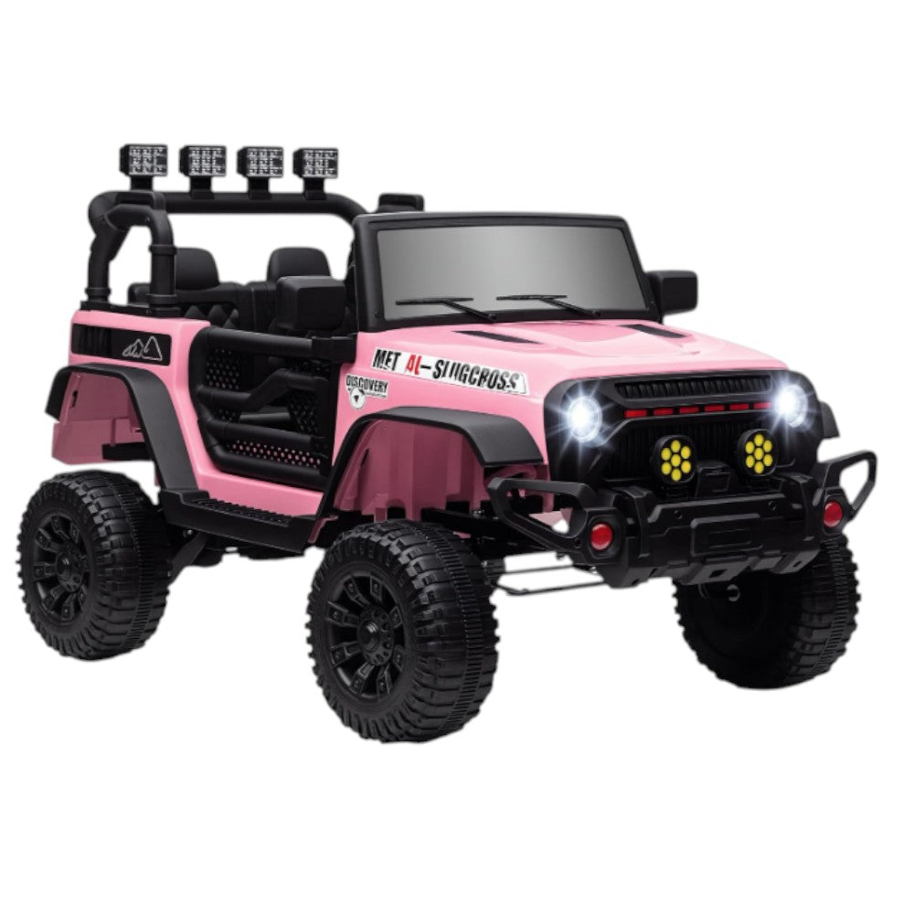 Carro Recargable R/C Rosado Jeep 12V
