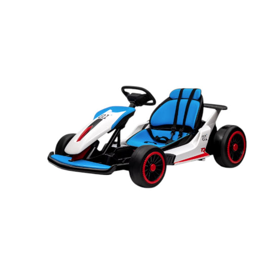 Carro Recargable Go-Kart R/C Azul 12V