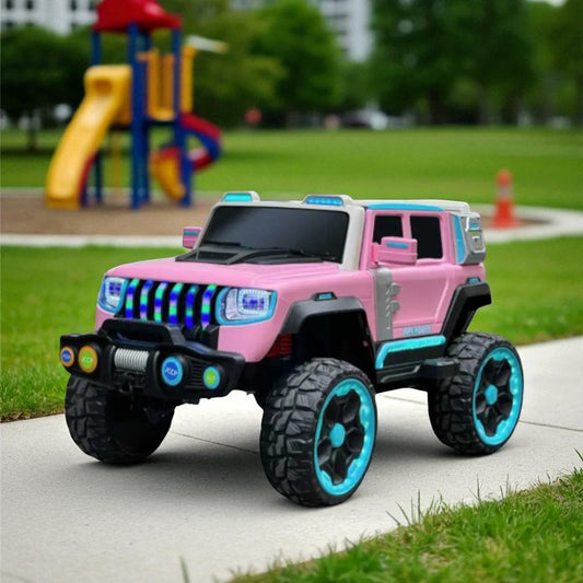 Carro Recargable R/C Rosado/Celeste 12V Oversaeas