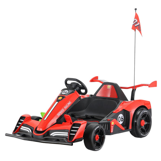 Carro Recargable Go-Kart Rojo 12V Overseas