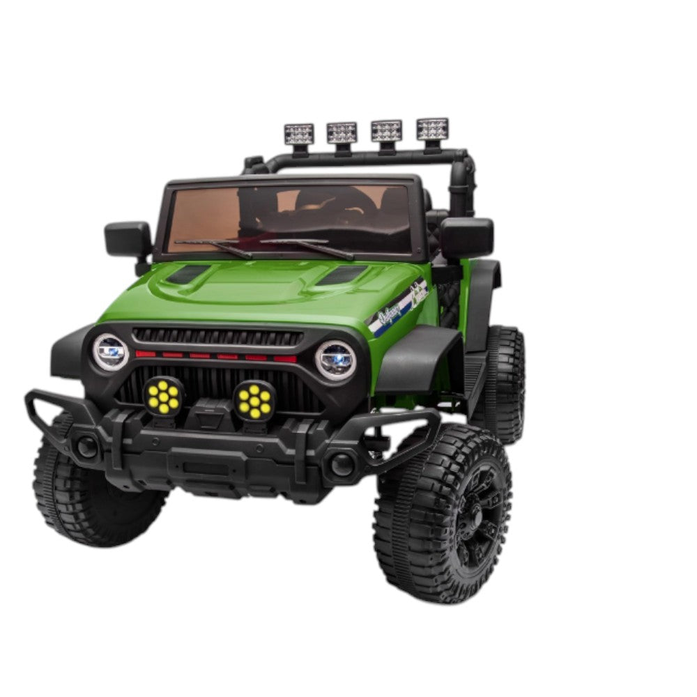 Carro Recargable R/C Verde Aventura 12V