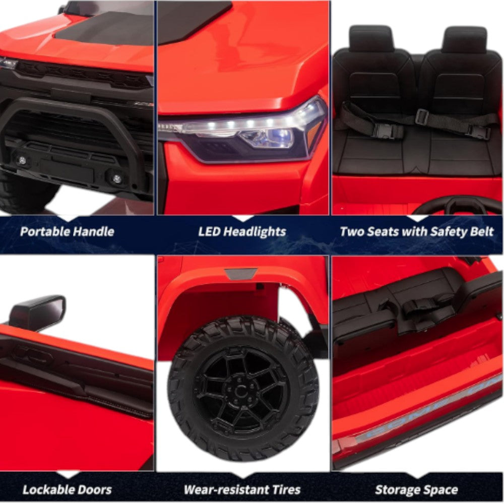 Carro Recargable R/C Rojo/Negro 12V