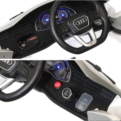 Carro Recargable Audi Q8 W/RC Blanco 6V