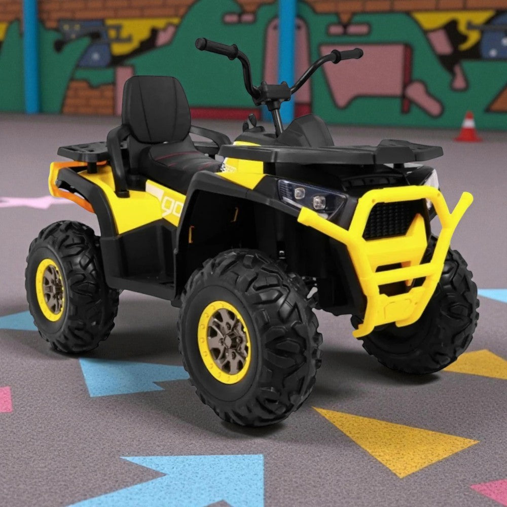 Cuatrimoto Recargable Amarillo/Negro Overseas