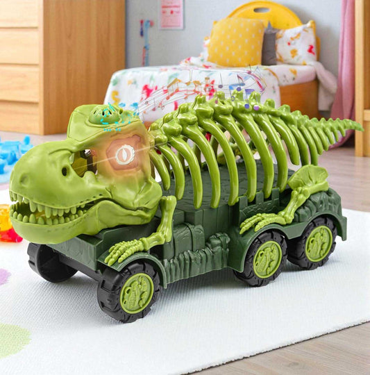 Carro De Hueso Dinosaurio Acústico-Óptico C/Accesorios-Surtido