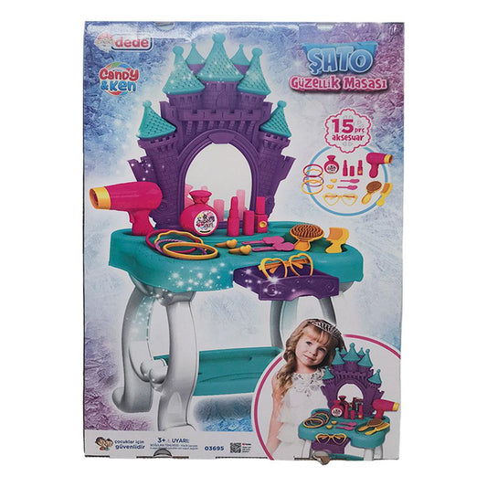 Peinadora Dede Toys Castillo Con Accesorios 15 Piezas