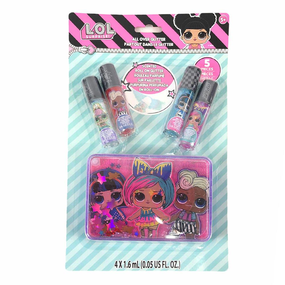 Roll On Escarchado Con Estuche Lol 4 Piezas