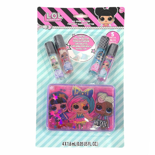 Roll On Escarchado Con Estuche Lol 4 Piezas