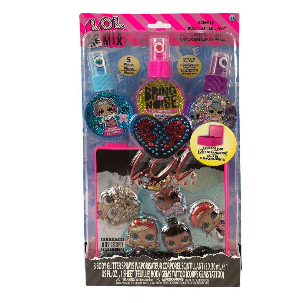 Set de Spray Corporal Con Estuche Lol 3 Piezas