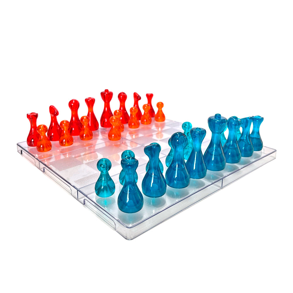 Juego De Mesa Ajedrez Acrílico
