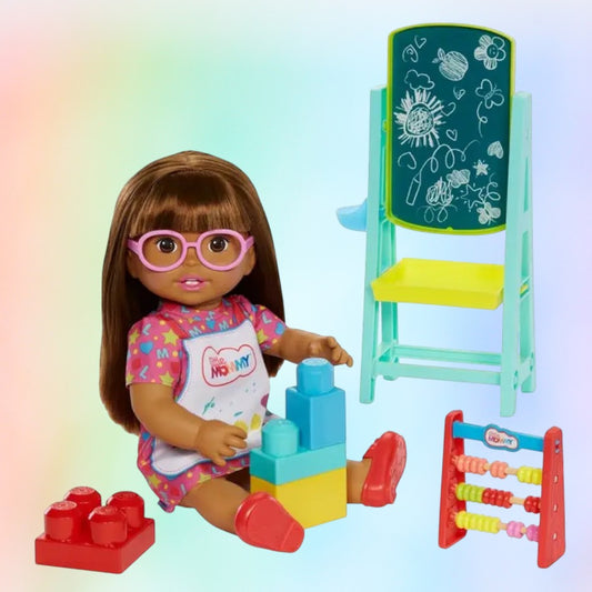 Muñeca Little Mommy / Mi Primer Día de Escuela / Mattel