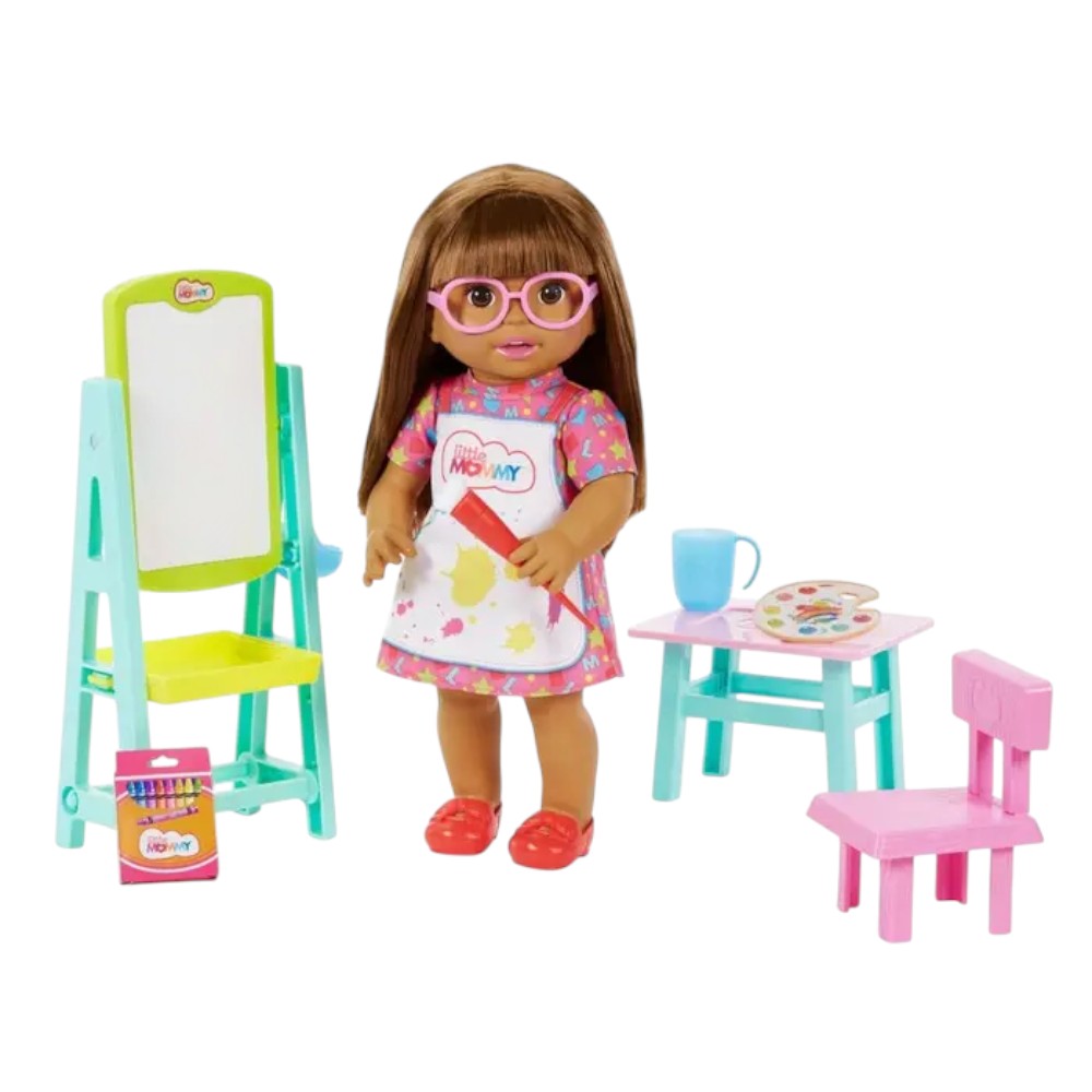 Muñeca Little Mommy / Mi Primer Día de Escuela / Mattel