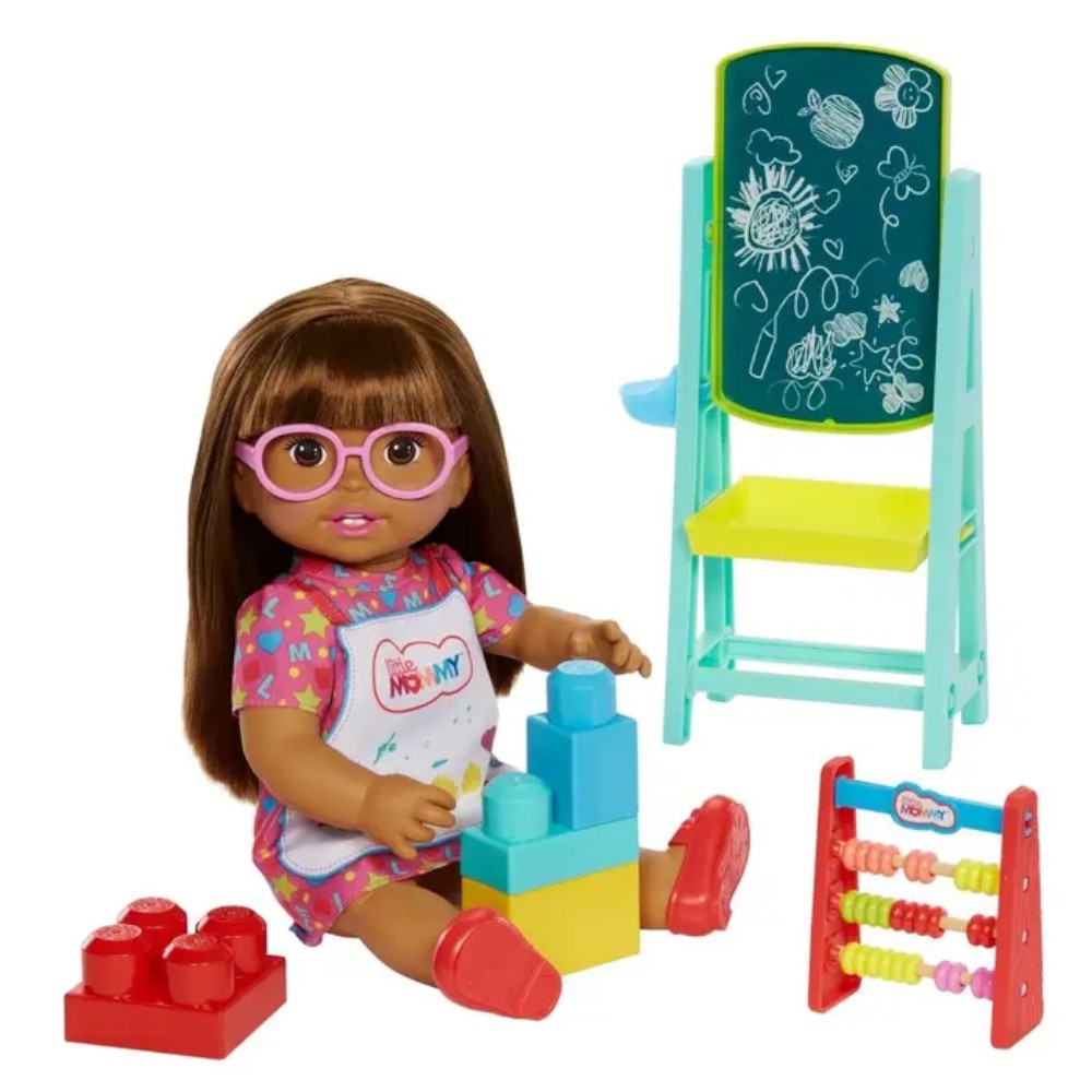 Muñeca Little Mommy / Mi Primer Día de Escuela / Mattel