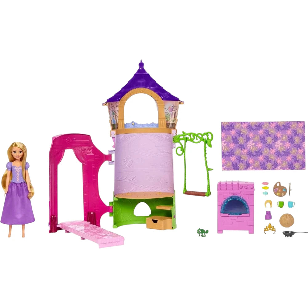 Torre Rapunzel Disney Princess con 6 áreas de juego