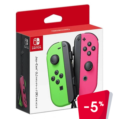 Controles Para Nintendo Switch Joy-Con Verde Rosado