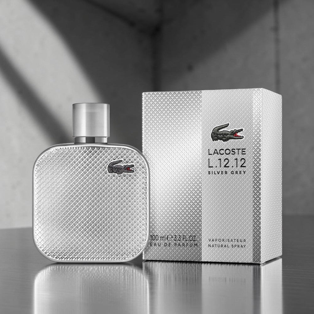 Lacoste L.12.12 Silver Grey EDP For Men / 100ML - Lacoste - Titan.com.pa - 3386460165884