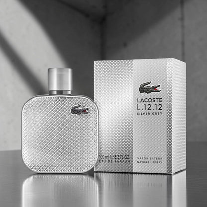 Lacoste L.12.12 Silver Grey EDP For Men / 100ML - Lacoste - Titan.com.pa - 3386460165884