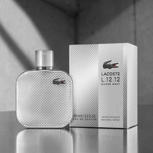 Lacoste L.12.12 Silver Grey EDP For Men / 100ML - Lacoste - Titan.com.pa - 3386460165884