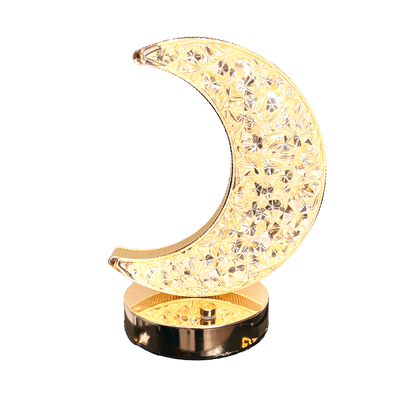 Lámpara De Mesa Recargable Con Forma De Luna - Home Elegance - Titan.com.pa - 2100000077953