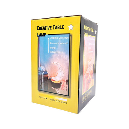 Lámpara De Mesa Recargable Con Forma De Luna - Home Elegance - Titan.com.pa - 2100000077953