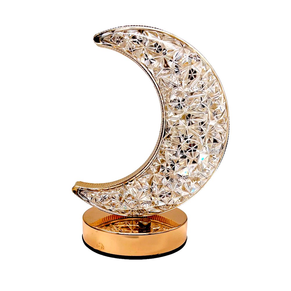 Lámpara De Mesa Recargable Con Forma De Luna - Home Elegance - Titan.com.pa - 2100000077953