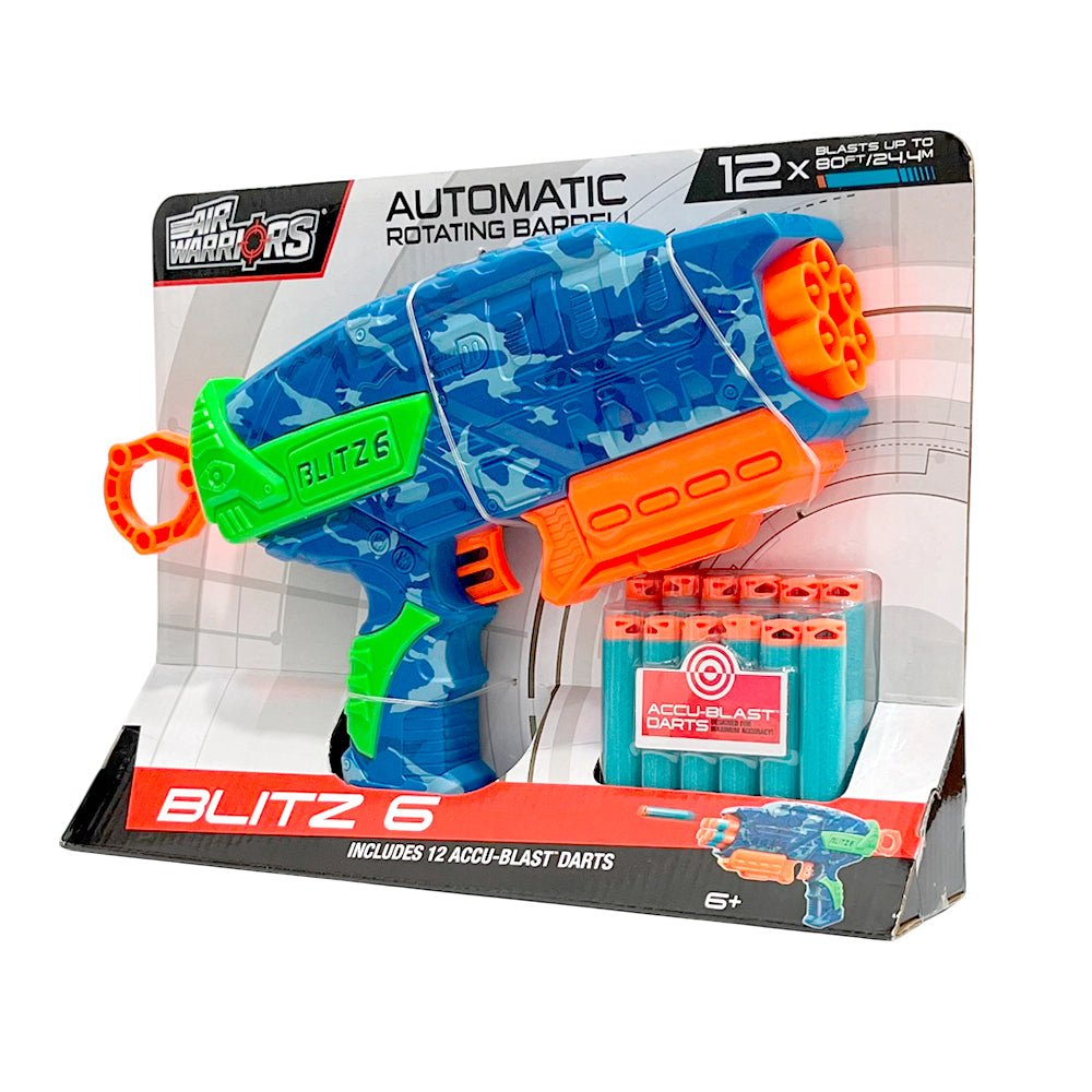 Lanzador de Dardos Blitz 6 con Print / Air Warriors - Air Warriors - Titan.com.pa - 885954413560