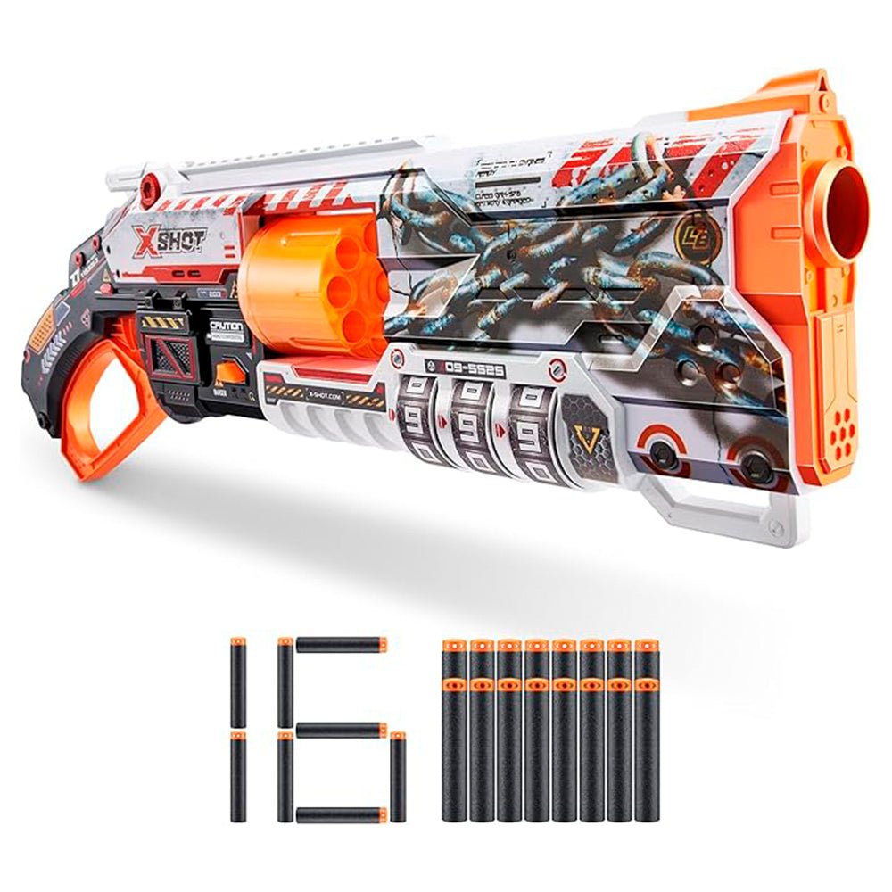 Lanzador Skins Lock Gun con 16 Dardos – Zuru X - Shot - Zuru X - Shot - Titan.com.pa - 193052050380