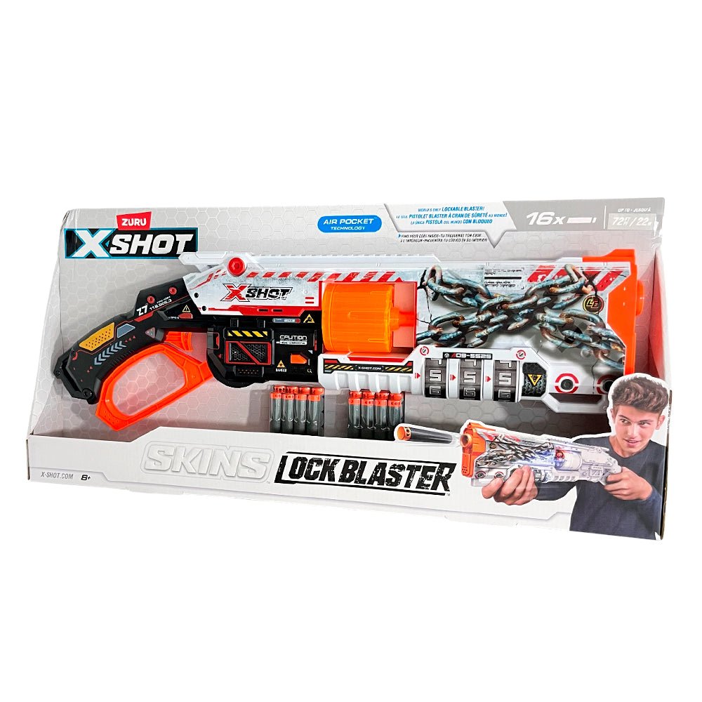 Lanzador Skins Lock Gun con 16 Dardos – Zuru X - Shot - Zuru X - Shot - Titan.com.pa - 193052050380