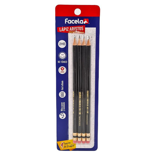 Lápices de Carbón Facela 4 Piezas