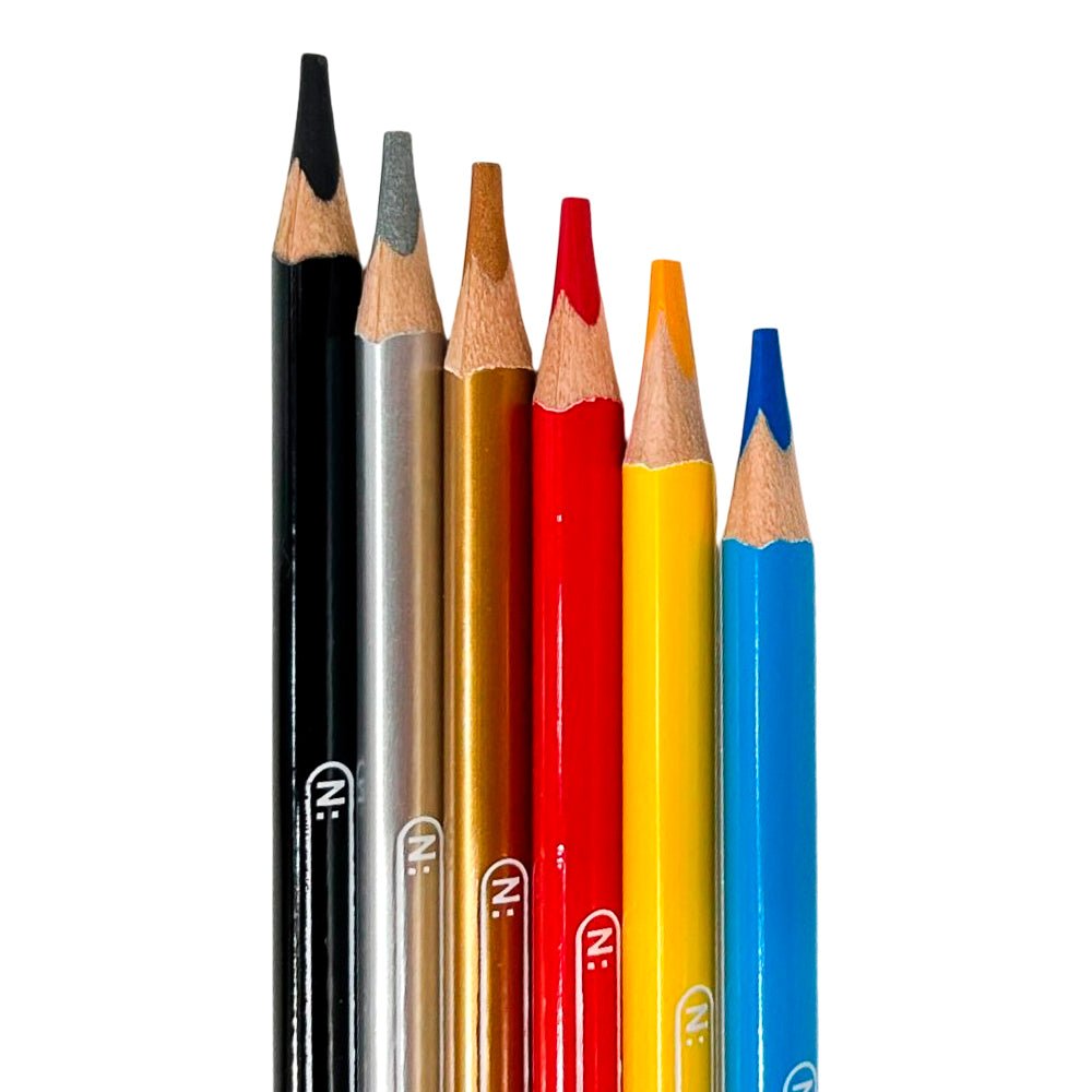 Lápices de Colores Artesco / Triangular / Con Sacapuntas / 24 Colores - Artesco - Titan.com.pa - 7750082003620