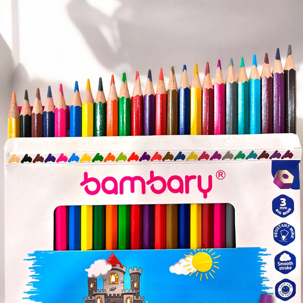 Lápices de Colores Bambary 24 Unidades / No Tóxico - Bambary - Titan.com.pa - 7453086116494