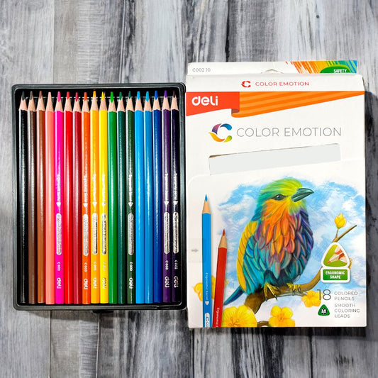 Lápices de Colores Deli 18 Unidades / Emotion - Deli - Titan.com.pa - 6921734940957