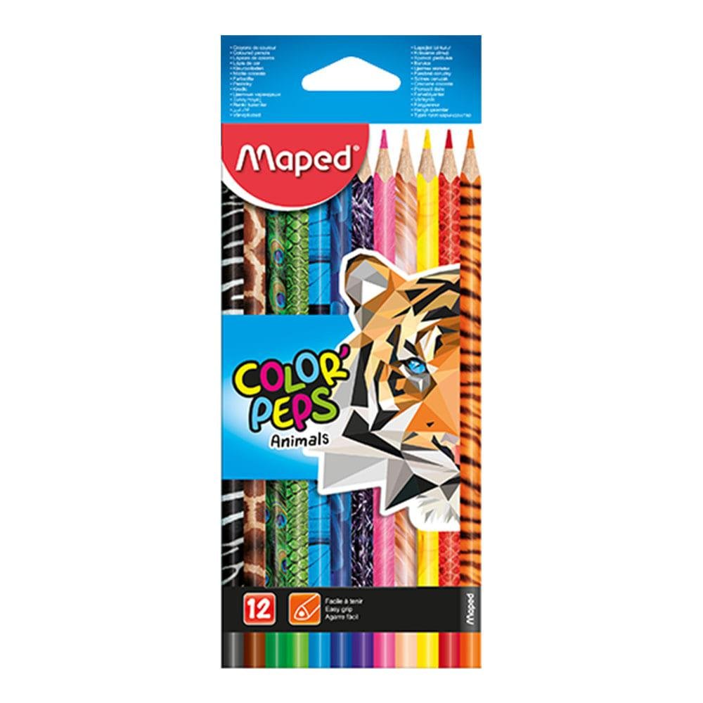 Lápices de Colores Maped Triangular 12 Piezas
