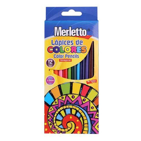 Lápices de Colores Merletto 12 Piezas